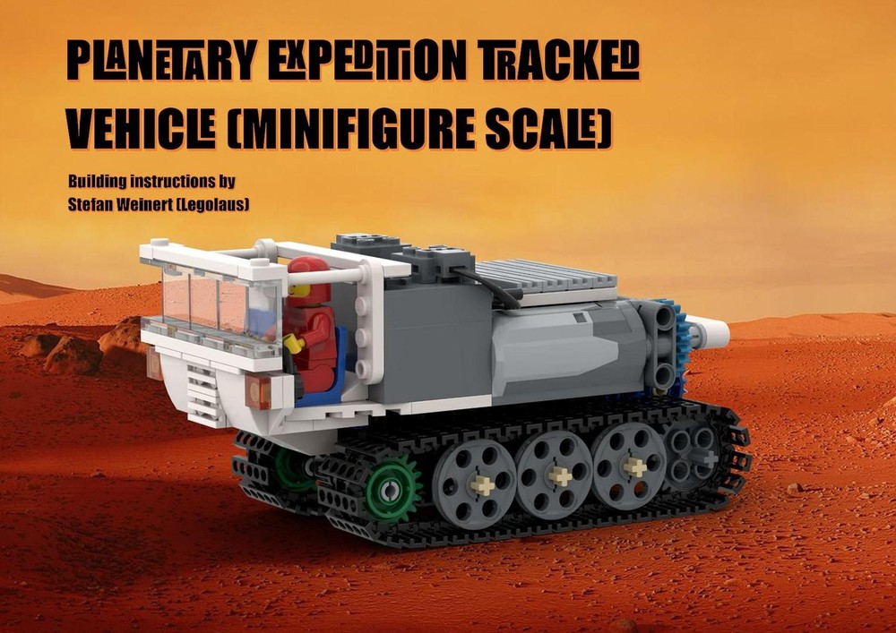Lego Planetary Expedition Tracked Vehicle (Minifig-Scale)