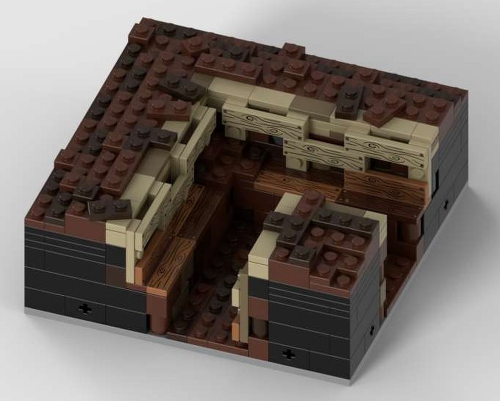 Lego Modular Trench - Corner with Firestep