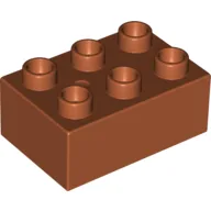 Duplo Brick 2 x 3 / Dark Orange