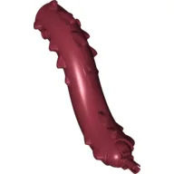 Creature Body Part, Dragon Neck, S-Curve with Moveable Ball Joint Pin, Spikes and 2 Studs / Dark Red