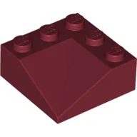 Brick Sloped 33° 3 x 3 Double Concave / Dark Red