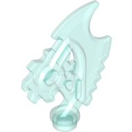 Lego Weapon Axe Blade, Complex (Ninjago) [Techno-Blade] / Trans-Light Blue