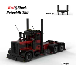 Black&Red Peterbilt 389
