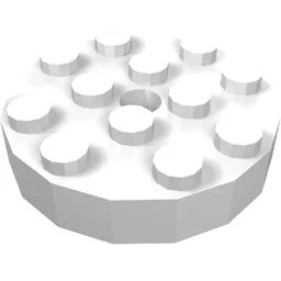 Turntable 4 x 4 Top, Locking / White