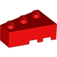 Brick Wedged, Angled 3 x 2 Left / Red