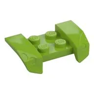 Mudguard 2 x 4 with Molded Headlights / Lime