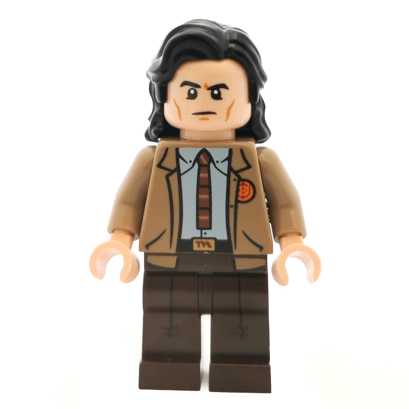 Lego Loki, Dark Tan Jacket, Dark Brown Legs