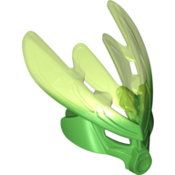 Lego Large Figure Mask Protector with Marbled Trans-Bright Green Pattern (Protector Mask of Jungle) / Bright Green