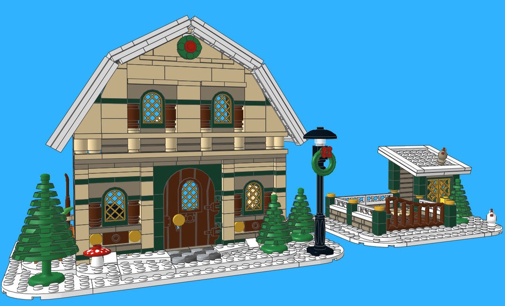 Lego Winter Barn House