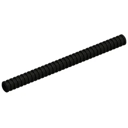 Hose, Ribbed 7mm D. 11L / 8.8cm / Black