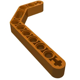 Technic Beam 1 x 11.5 Double Bent Thick / Dark Orange