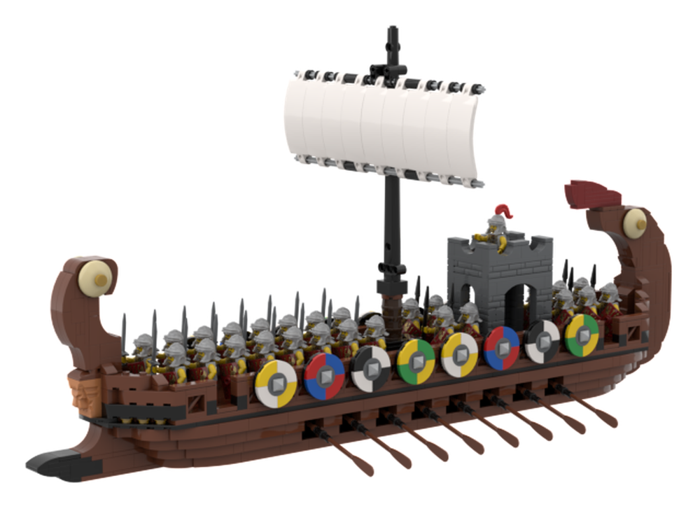 Lego Roman Galley - Ver.1 (exclude minifigures)