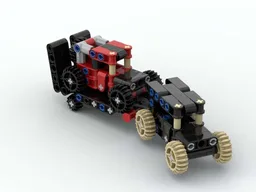 CAR WITH CAR TRANSPORTER