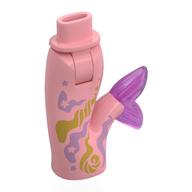 Lego Minidoll Hips and Fishtail (Mermaid) with Opal-Trans Pink Tail, Metal Pink/Gold Decorations print / Warm Pink