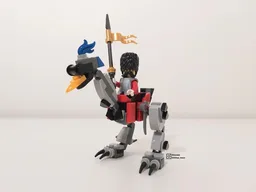 A proud captain of the royal cavalry on his noble steed