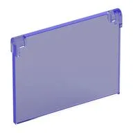 Glass for Window 1 x 4 x 3 [Opening] / Trans-Purple