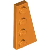 Wedge Plate 4 x 2 Right / Orange