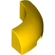 Brick Round Corner 3 x 3 x 1 No Studs / Yellow