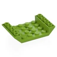 Brick Sloped Inverted 45° 6 x 4 Double with 4 x 4 Recessed and 3 Holes / Lime