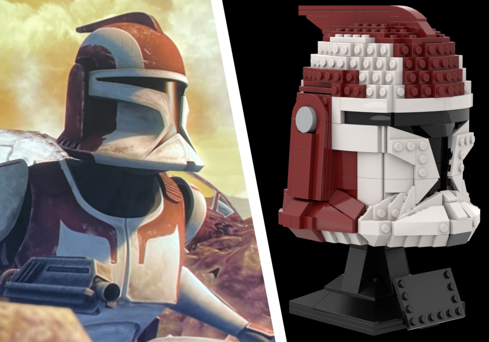 Lego Commander Stone P1 Helmet