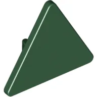 Road Sign Clip-on 2.2 x 2.667 Triangular / Dark Green
