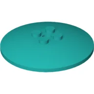 Dish 6 x 6 Inverted (Radar) with Solid Studs / Dark Turquoise