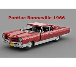 Pontiac Bonneville 1966 Dark Red