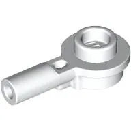 Plate Special Round 1 x 1 with Hollow Stud and Horizontal Bar 1L / White