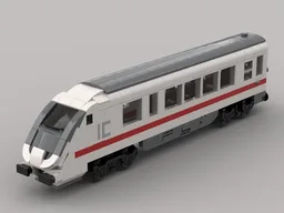 Intercity control wagon from the German Federal Railroad