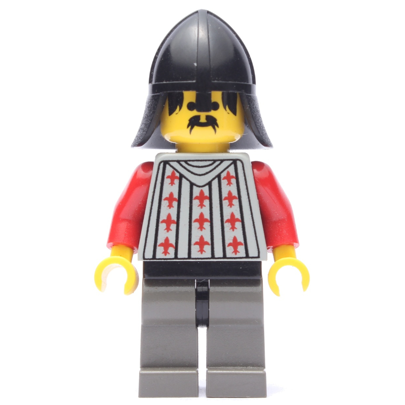 Lego Knight (Fright Knights) - Dark Gray Legs, Black Neck-Protector