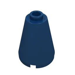 Cone 2 x 2 x 2, Open Stud / Dark Blue