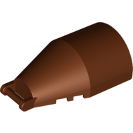 Lego Windscreen 7 x 4 x 2 Round with Handle / Reddish Brown