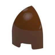 Brick Round Curved 1 x 1 x 1 1/3 Quarter Dome / Reddish Brown