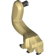 Lego Animal Body Part, Dinosaur, Indominus Rex Arm, Right, with Elbow Spikes with Black Claws / Tan
