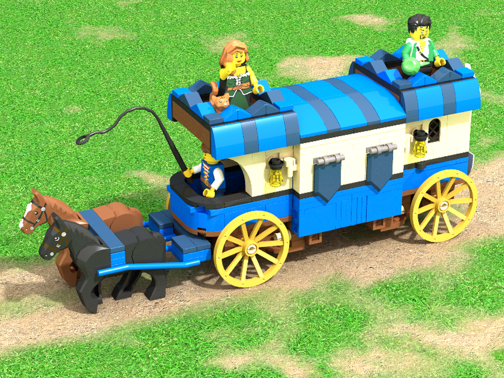 Lego Medieval Traveling Theatre