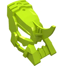 Large Figure Mask, Corroder / Lime