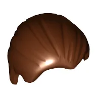 Hair Combed Back / Reddish Brown