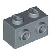 Lego Brick Special 1 x 2 with 2 Studs on 1 Side / Sand Blue