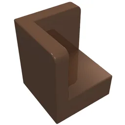 Panel 1 x 1 x 1 Corner / Brown