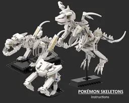 Dinosaur Fossils Alternate Build - (Kabutops, Aerodactyl, Dragonite)