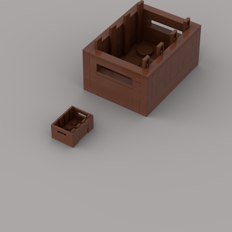 Lego 2x4 crate up-sized