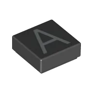 Tile 1 x 1 with letter Capital A Print