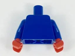 Torso Plain / Blue Arms / Red Hands