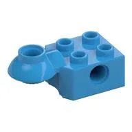 Technic Brick Special 2 x 2 with Pin Hole, Rotation Joint Ball Half [Horizontal Top] / Dark Azure