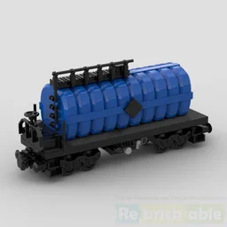 7 stud wide 4axle oil train tank car - tanker railcar