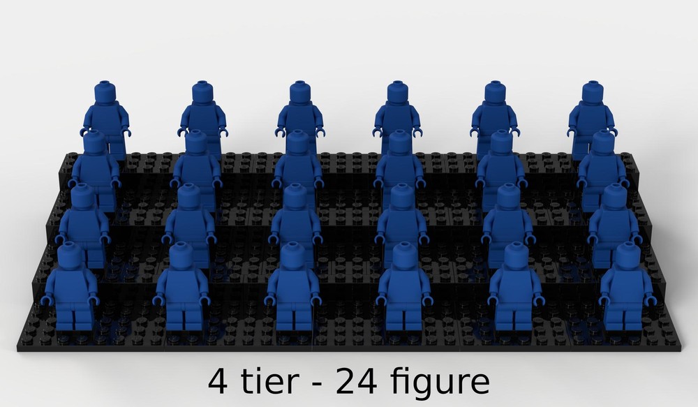 Lego 24 Minifigure Stand (12, 18, 16 or 20 figure versions also available)