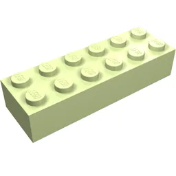 Brick 2 x 6 / Yellowish Green