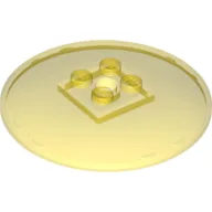 Dish 6 x 6 Inverted (Radar) with Solid Studs / Trans-Yellow