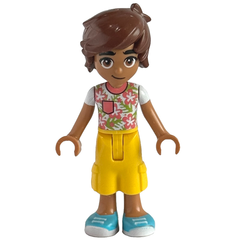 Lego Leo - White/Coral Top, Yellow Pants