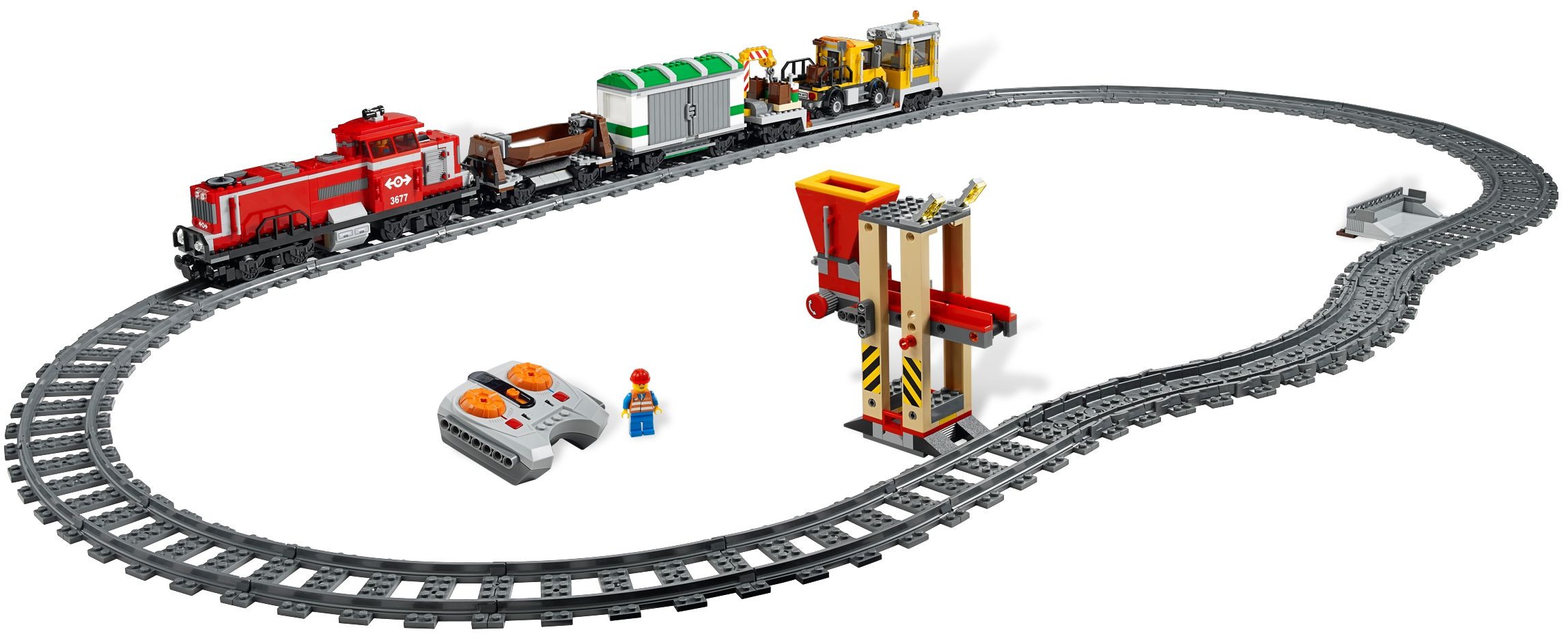 Lego Red Cargo Train
